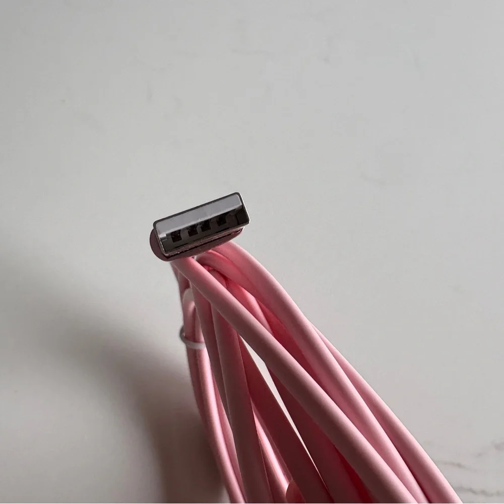 NWOT Pink Lightning to USB Cable (10 ft)